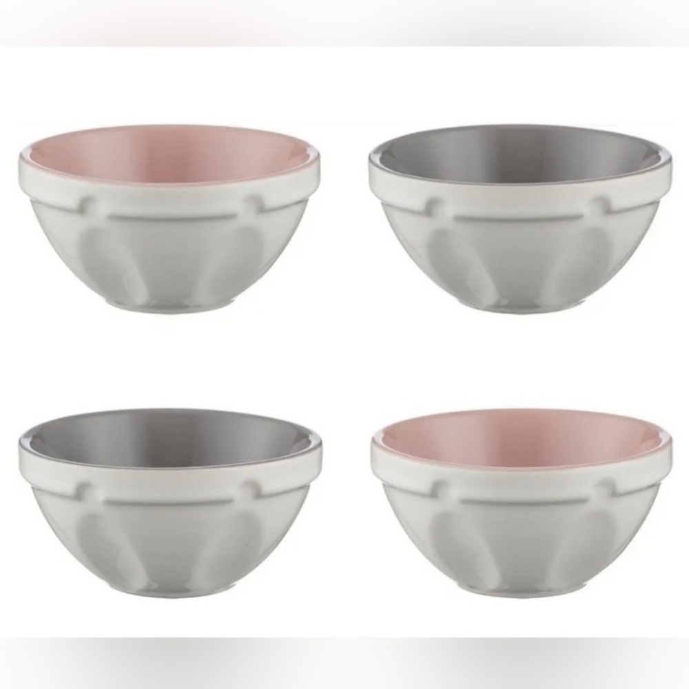 MASON CASH Innovative Kitchen Set of 4 10 cm Mini Bowls in Off-White